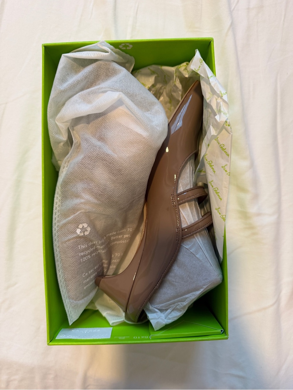 Sam Edelman Taupe Patent Double-Strap Mary Jane Heels - Picture 5 of 7